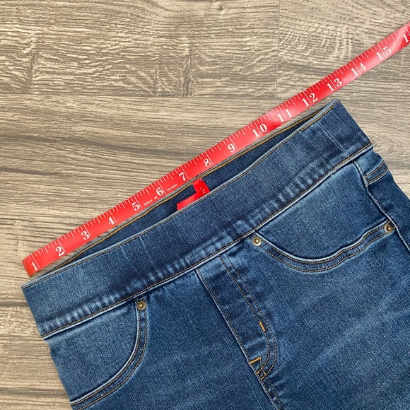 SPANX distressed ankle skinny jeans medium wash NWOT size xs - Picture 9 of 11
